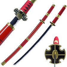 Zoro's Sandai Kitetsu Katana - 41" Cursed Sword Replica from Anime Cosplay Sword