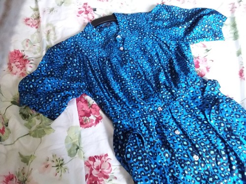 MY GORGEOUS WHISTLES PAINTED LEOPARD MIDI DRESS UK14 NO TAGS RRP £169 - Picture 10 of 16