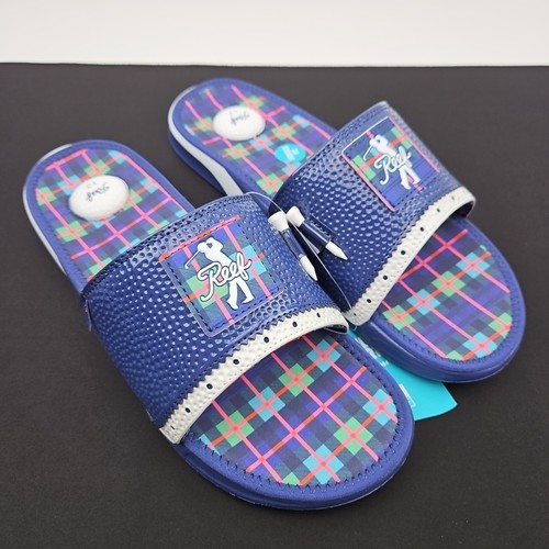 Reef Mulligan Slides Scottish Waters 2 Men's Size 12 New Limited Drop