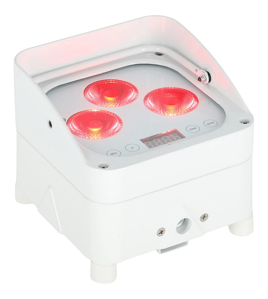 Rockville WET PAR 50 White Waterproof Battery DJ Light+Wireless DMX+RF Remote - Image 3 of 4