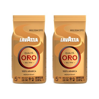 Qualita Oro Italian Coffee Whole Beans 2lb Pack Of 2