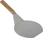 Extra-Large Stainless Steel Wide Spatula Turner Strong Wooden Handle - Dishwashe