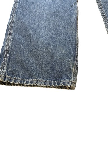 Carhartt FR Men's Size 33x32 ( 32x30) Blue Denim Carpenter Utility Work Jeans - Picture 8 of 22