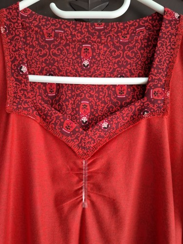 Blutsgeschwister Babuschka♡ Langarm-Shirt Größe L Rot ♡Herzausschnitt UNGETRAGEN - Bild 13 von 19