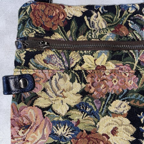 Patricia Nash Tasche Prizzi Leder Crossbody Blumen Gobelin Granny Core Retro - Bild 17 von 18