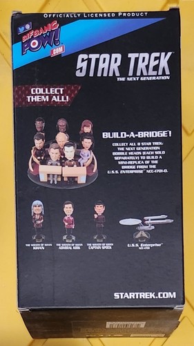 Rare HTF Star Trek Commander DEANNA TROI Bobblehead Bobble Head Build a Bridge - Picture 2 of 4