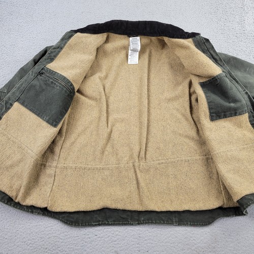 Carhartt Sherpa Lined Jacket Womens XL Hunter Green Work Full Zip WC061 MOS - Picture 3 of 18