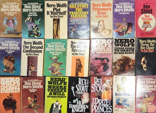 Lot 42 vintage Rex Stout Mystery PB Books 38 in Nero Wolfe Series Bantam/Pyramid - Bild 3 von 3