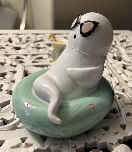 Fantasma de verano espeluznante en la piscina flotador beber Martini figura de 6 pulgadas NUEVO Halloween - Imagen 2 de 3