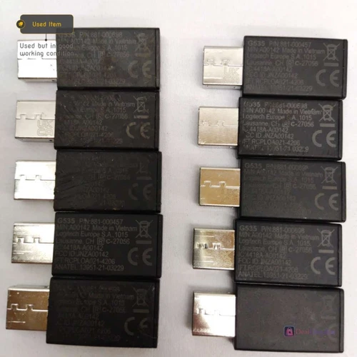 10 X LOGITECH LOGI USB RECEIVER G535 MOUSE KEYBOARD WIRELESS RECEIVER
