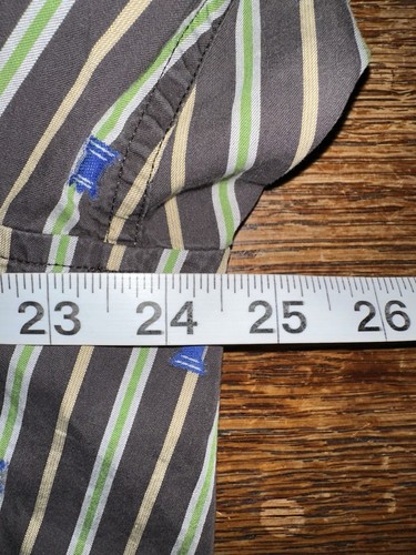 Camicia Robert Graham appena lavata XL a righe con bottoni manica lunga scacchi - Foto 12 di 13
