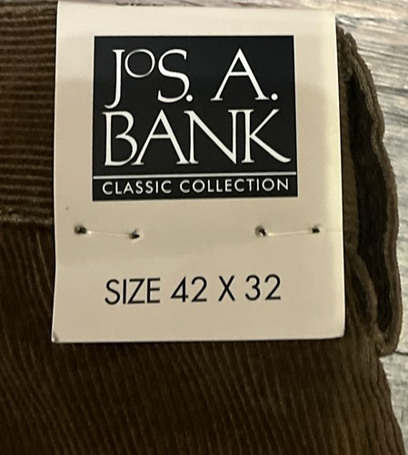 Jos A Bank Classic Cord Braun Herren Hose 42x32 Neu mit Etikett - Bild 3 von 8