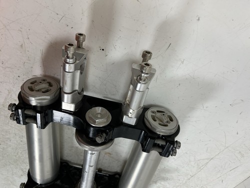 2013 Ktm 250 Sx Closed Cartridge Front Fork Suspension Shocks Triple Tree Clamps - Picture 15 of 24