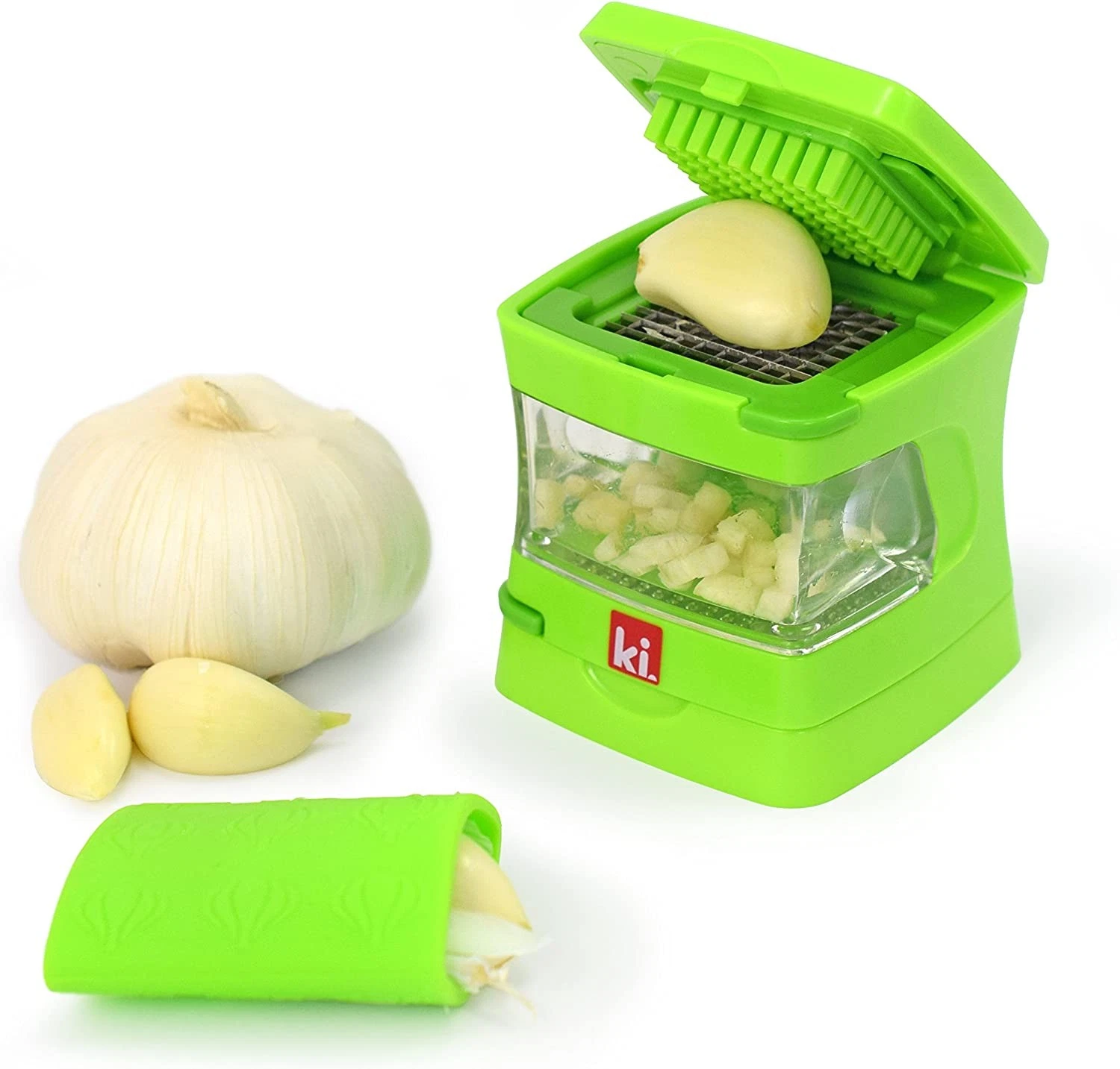 Kitchen Innovations Garlic-A-Peel Garlic Press, Crusher, Cutter, Mincer, and
Opens in a new window o