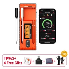 ThermoPro TP962 500FT Wireless Meat Thermometer 2 Probes Turkey/Beef Rotisserie