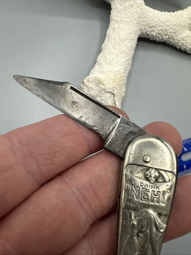 Vintage 1930's REMINGTON UMC Silver NEHI AD Lady Leg Folding Pocket Knife - Picture 5 of 9