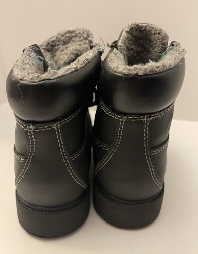 Smart Fit Water Proof Boots Youth Size 3 Skid Proof Black - Picture 3 of 5