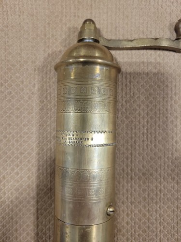 The Frugal Gourmet Vintage Brass Coffee Mill Pepper Spice Grinder Made In Greece - Picture 3 of 10