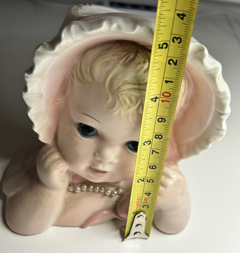 Enesco Fioriera Bambina Cappello Rosa Gioco Telefono e Perle Importato Giappone - Foto 9 di 10