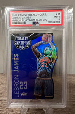 2014-15 Panini Totally Certified Mirror Blue /74 LeBron James #11 Die Cut PSA 9