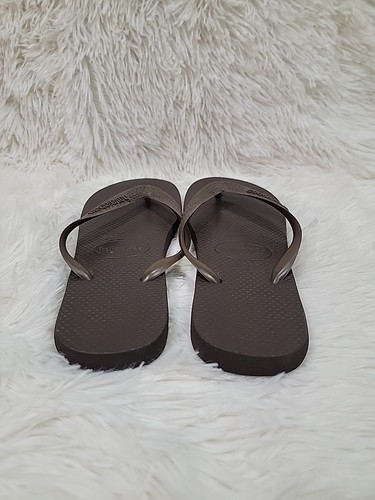 Havaianas Women's US Size 7/8 Thong Sandals Flip Flops Brown Classic Summer  - Picture 4 of 7