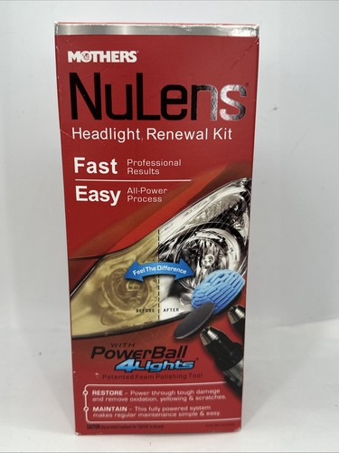 NEW Mothers NuLens Headlight Lens, Windows Restoration Kit FREE SHIPPING