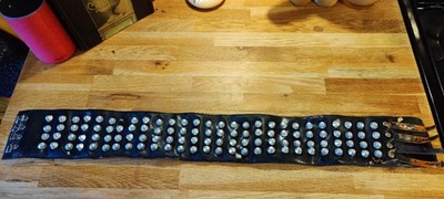 Vintage Taillengürtel Kung Fu Leder mit Nieten