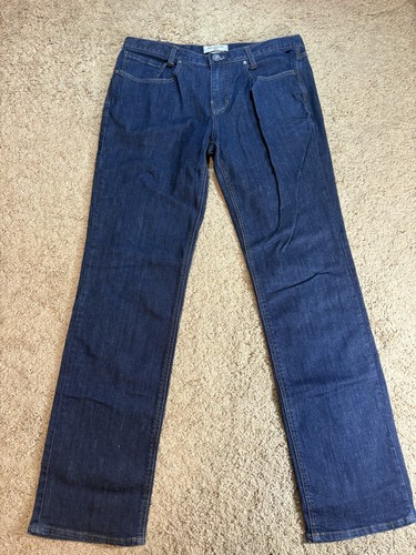 Pantalones de mezclilla Billabong para hombre 33 pierna recta azul oscuro Y2K surf skate - Imagen 1 de 10