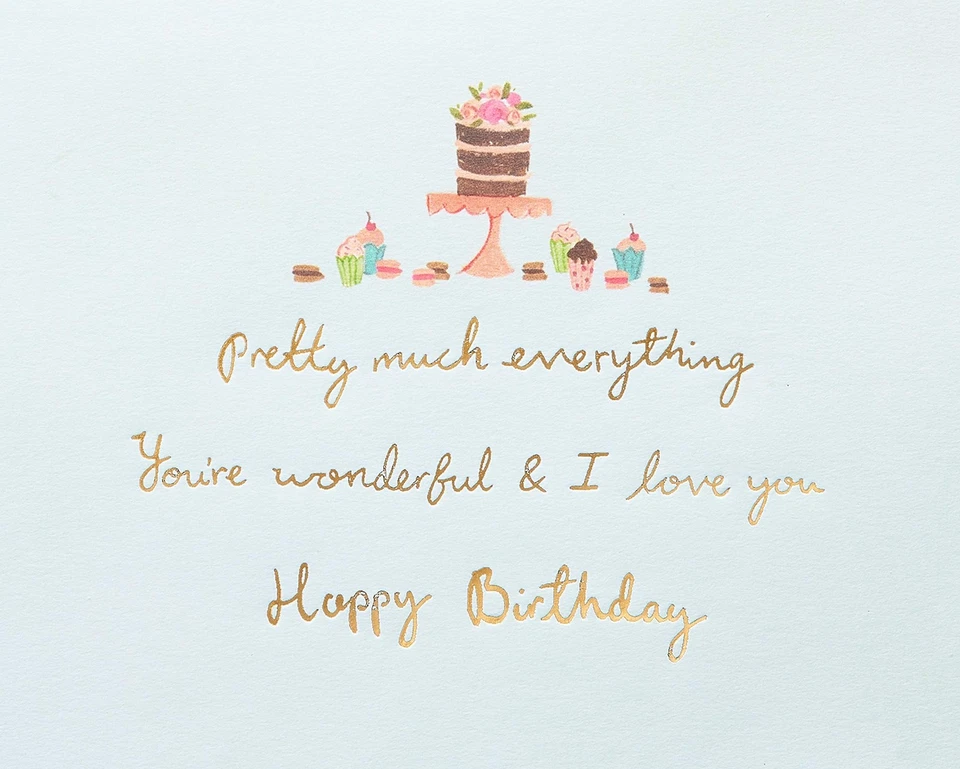 纸莎草姐妹生日卡带闪光和宝石高级贺卡 — 第 3/4 张图片