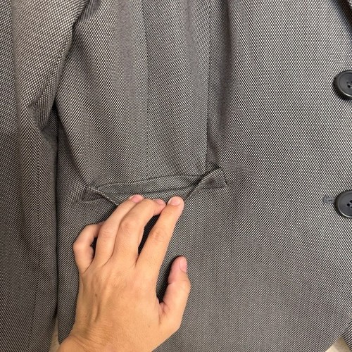 Giacca blazer donna JONES NEW YORK colletto grigio nuova con etichette taglia 16 business preppy $149 - Foto 5 di 15