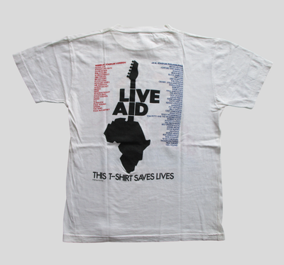 Live Aid 1985 Official Concert T-Shirt Wembley Queen Freddie