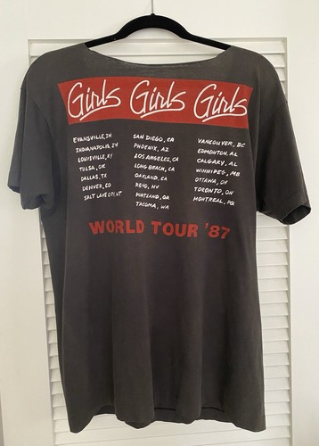Motley Crue - Maglietta Girl Girls World Tour '87 - Foto 2 di 3