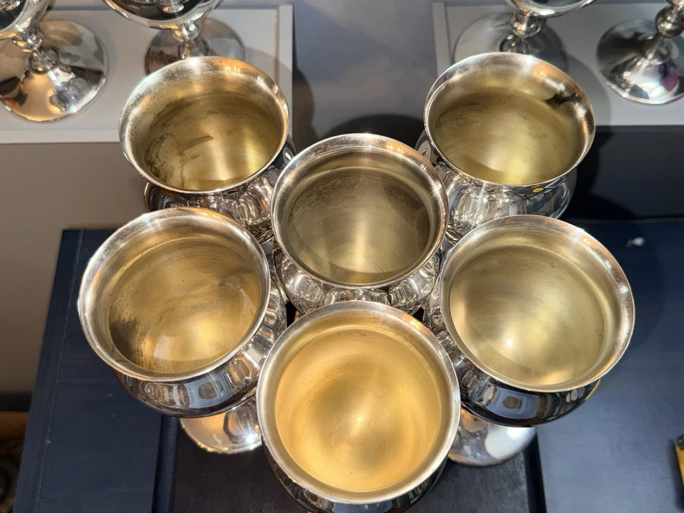 Lote De Colección De 10 Sheridan E.P.S. "Placa de plata fina copa de 6"" #37 - usada en excelente estado" Foto 4 de 4