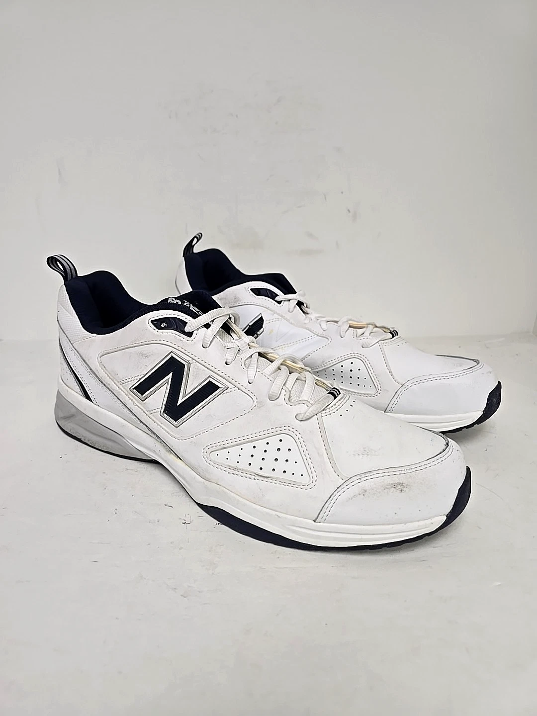 New Balance Men's 623 MX623WN3 Athletic Walking Shoe White/Navy Size 14D