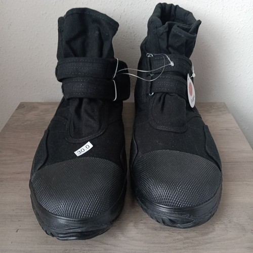 Black Fugu Ka-Ni Unisex Japanese Shoes & Boots. Perfect Burning Man Shoes 30cm - Picture 6 of 23