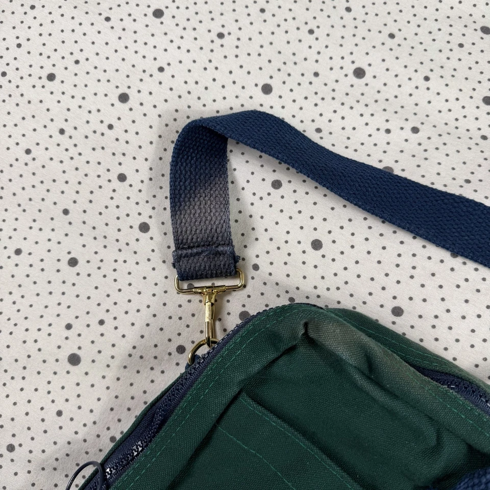 Bolso Rolex Bolso Mensajero de Lona Verde Azul Marino Corona Logo Lujo Foto 3 de 4