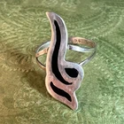 Vintage Taxco Tribal Swirl 925 Sterling Silver Ring Mexico Signed TM-180 Size 6