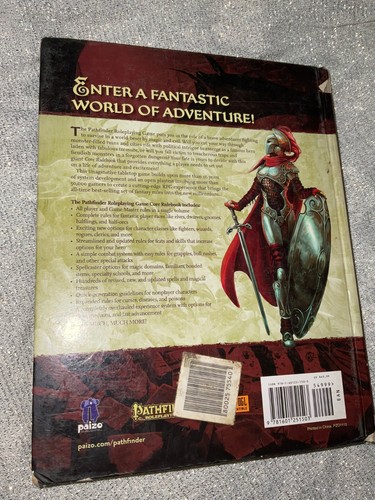 Juego de rol Pathfinder libro de reglas básico Jason Bulmahn 2009 ver fotos - Imagen 4 de 17