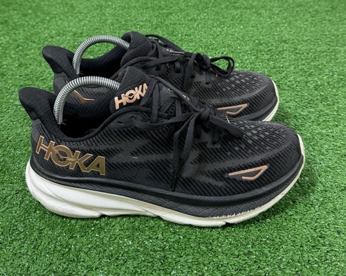 Hoka One One Clifton 9 1127896 BRGL Black Running Shoes Women’s Size 9.5 B