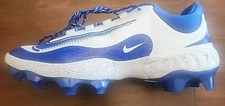 Nike Alpha Huarache 4 Elite MCS Royal Blue Baseball Cleat FD6255-106 Men Sz 11.5