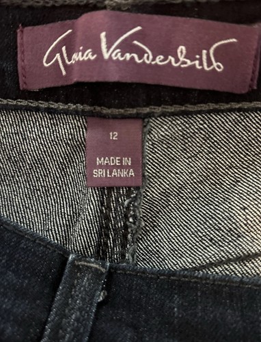 Gloria Vanderbilt Amanda Jeans Stretch Classic Fit Tapered Size 12 Long NWT - Picture 8 of 9