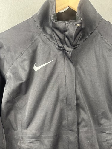 Nike Storm-FIT Jacket Women’s Medium Black Waterproof Full-Zip Hooded Windbreake - Picture 8 of 9