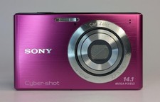 Sony Cyber-shot DSC-W550 Digital Camera Pink 14.1MP Compact Model