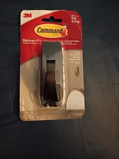 Command Modern Reflections Large Metal Oil Rubbed Bronze 1 Hook 2 Stips