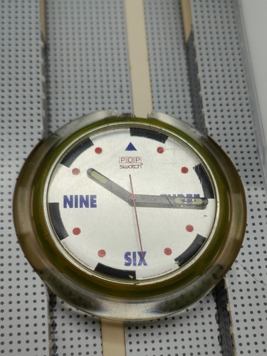 Vintage Pop Swatch Armbanduhr Countdown PWJ102, 1991, Swiss Made defekt #184 - Bild 2 von 4