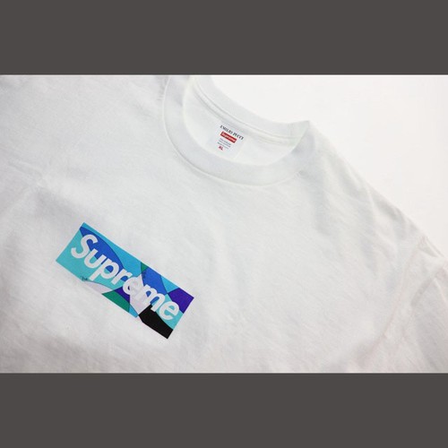 Supreme 21SS EMILIO PUCCI BOX LOGO TEE WHITE XL T SHIRT SLEEVE A Used d2367159e4 - Picture 3 of 6