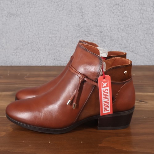 Pikolinos Botines Mujer 7.5 Eur 38 Marrón Darcoa Tobillo Cuero Cremallera - Imagen 5 de 10