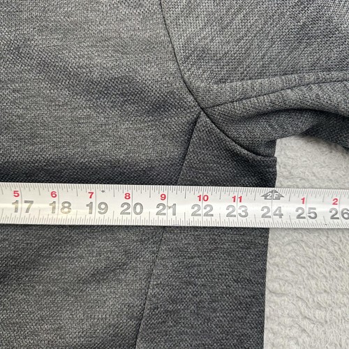 Orvis Jacket Mens Large Gray Black Full Zip Fleece Lined Zip Pockets Softshell - Picture 9 of 14