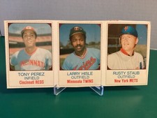 1975 Hostess Hand Cut Panel #127 T Perez #128 L Hisle #129 R Staub J