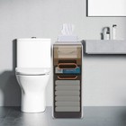 Bathroom Floor Cabinet Toilet Paper Holder Narrow Bathroom Storage Organizer